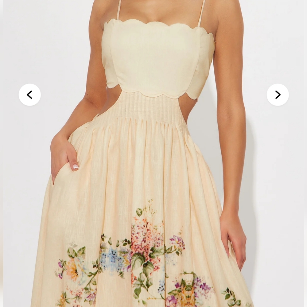 Floral Cream Dress